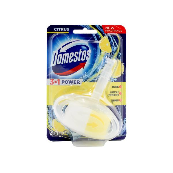 DOMESTOS 40g TOILET CLEANER CAGE 3 IN 1 POWER CITRUS image 0