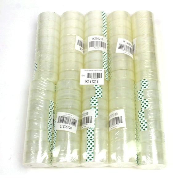 1.8 x 20m Clear Tape Rolls 8PC image 0
