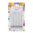 Candle Silver 10cm x 8pc image 0