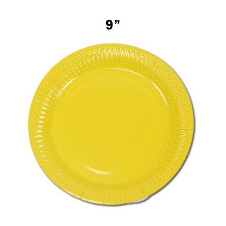 Paper Plates 9" Pk10 Yellow image 0