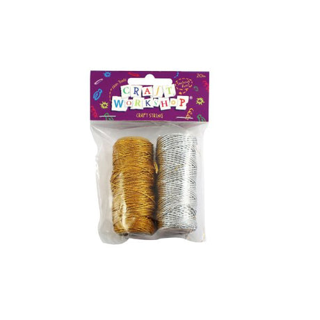 Craft Metallic String 2 Rolls 20m image 0