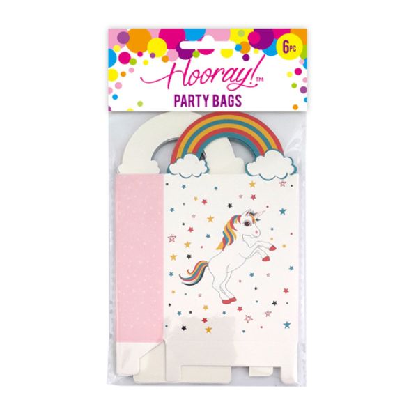Party Gift Loot Bag Unicorn 6pc image 0