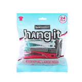 HANGIT ESSENTIALS CLOTHES PEGS LARGE 24PK 3 ASSTD image 0