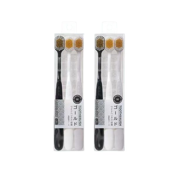 Toothbrush 3pc Wide Brush B/W image 0