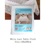 White Lace Table Cloth Size:140x200cm image 0