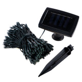 light solar fairy light 100LED 7.5M blue&white