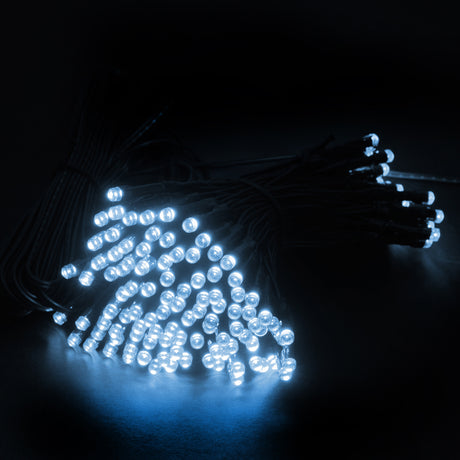 light solar fairy light 100LED 7.5M blue&white