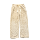 Ladies Soft Plush Sleepwear Pants-Light Yellow
