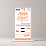 10pc Metallic Balloons 25cm - Champagne Gold