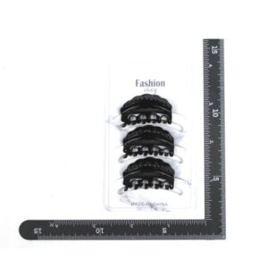 Hair Clip Medium 3PC - Type B Black