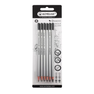 Pencils Charcoal 3 Shades 3pc