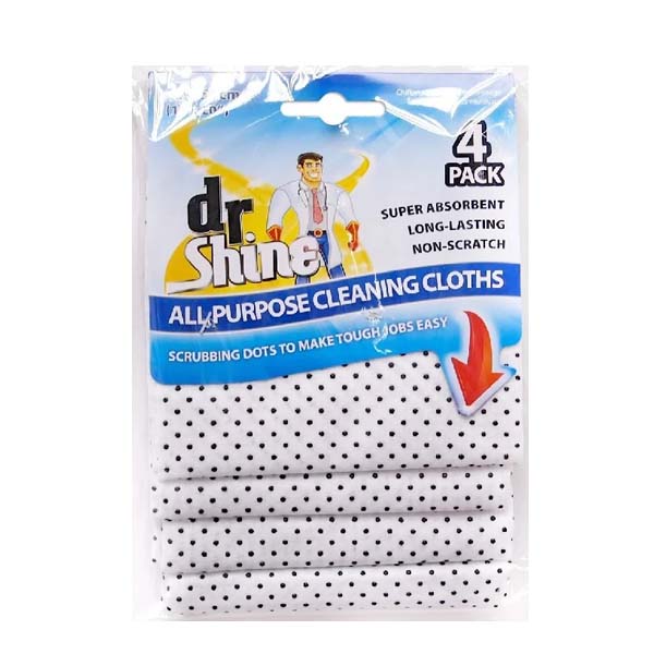 MULTI PURPOSE CLEANING CLOTH 4PK - Two dollar things plus online store